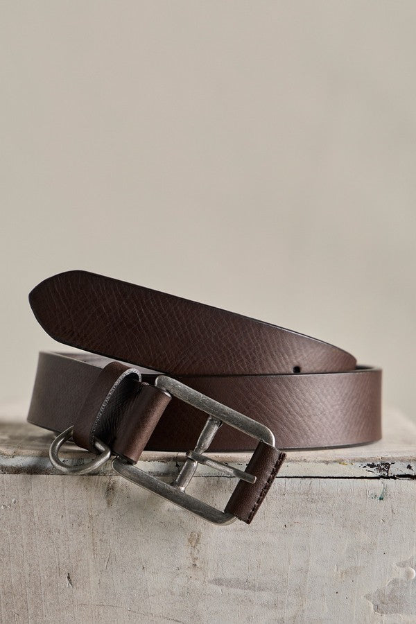 Free People Brooklyn Belt in Bitter Bark, front view