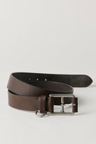 Free People Brooklyn Belt in Bitter Bark, coiled view