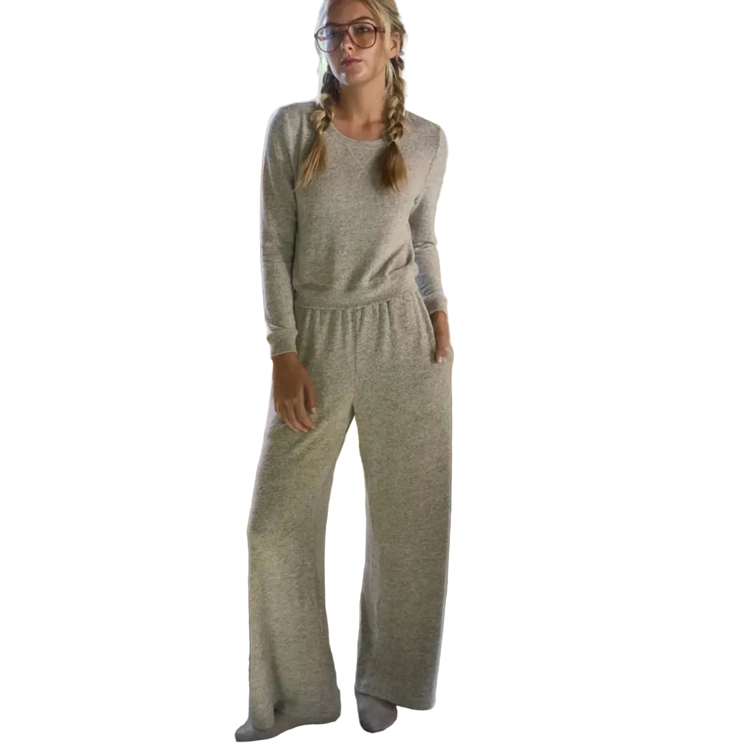 Brushed Knit Relaxed Lounge Pants
