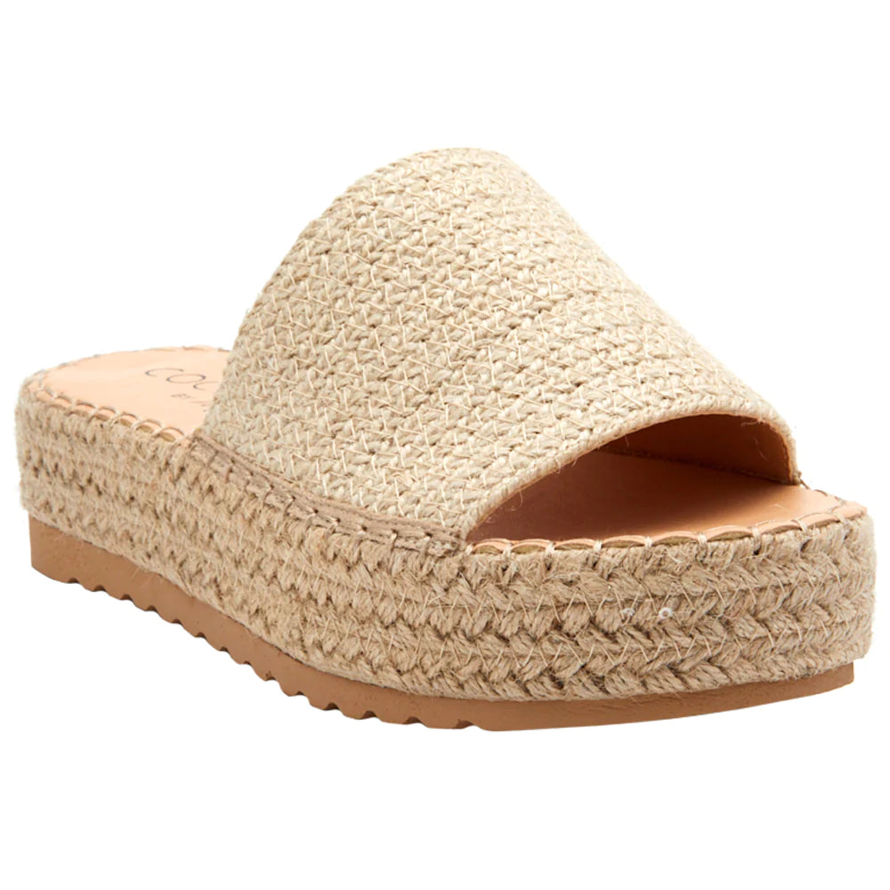 Beach by Matisse Del Mar Sandal Sand. These raffia slip on sandals are so cute and comfortable to wear everyday, perfect for a fun beachy look that goes with your favorite cover up.