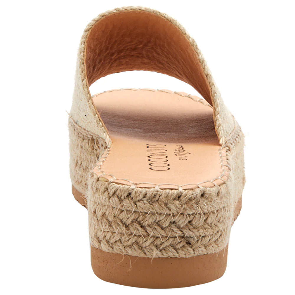 Beach by Matisse Del Mar Sandal Sand. These raffia slip on sandals are so cute and comfortable to wear everyday, perfect for a fun beachy look that goes with your favorite cover up.