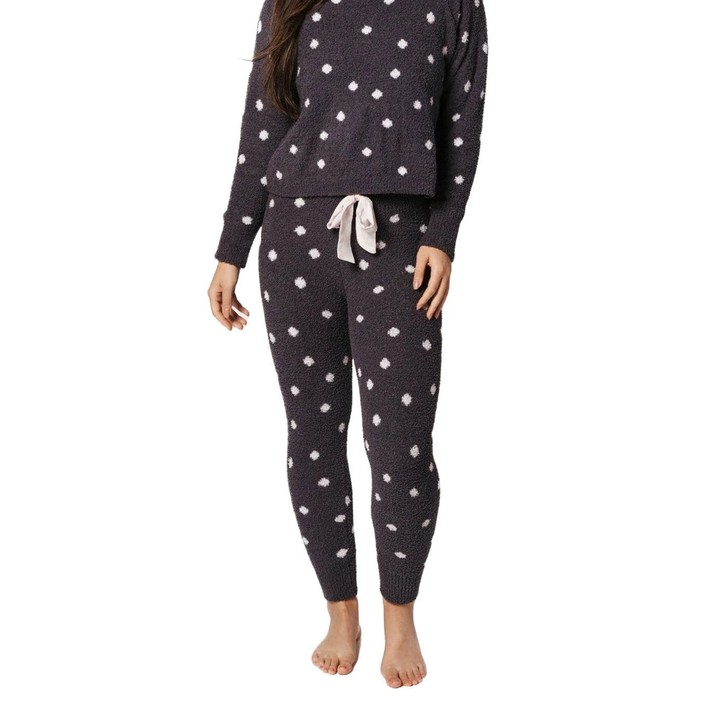 Honeydew Snow Angel Legging Black. You might never want to take off these fleecy pajama pants knit from super soft chenille yarn in a cozy jogger silhouette, wear them with the Snow Angel Sweater for a cute set.