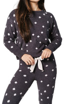 Honeydew Snow Angel Legging Black. You might never want to take off these fleecy pajama pants knit from super soft chenille yarn in a cozy jogger silhouette, wear them with the Snow Angel Sweater for a cute set.