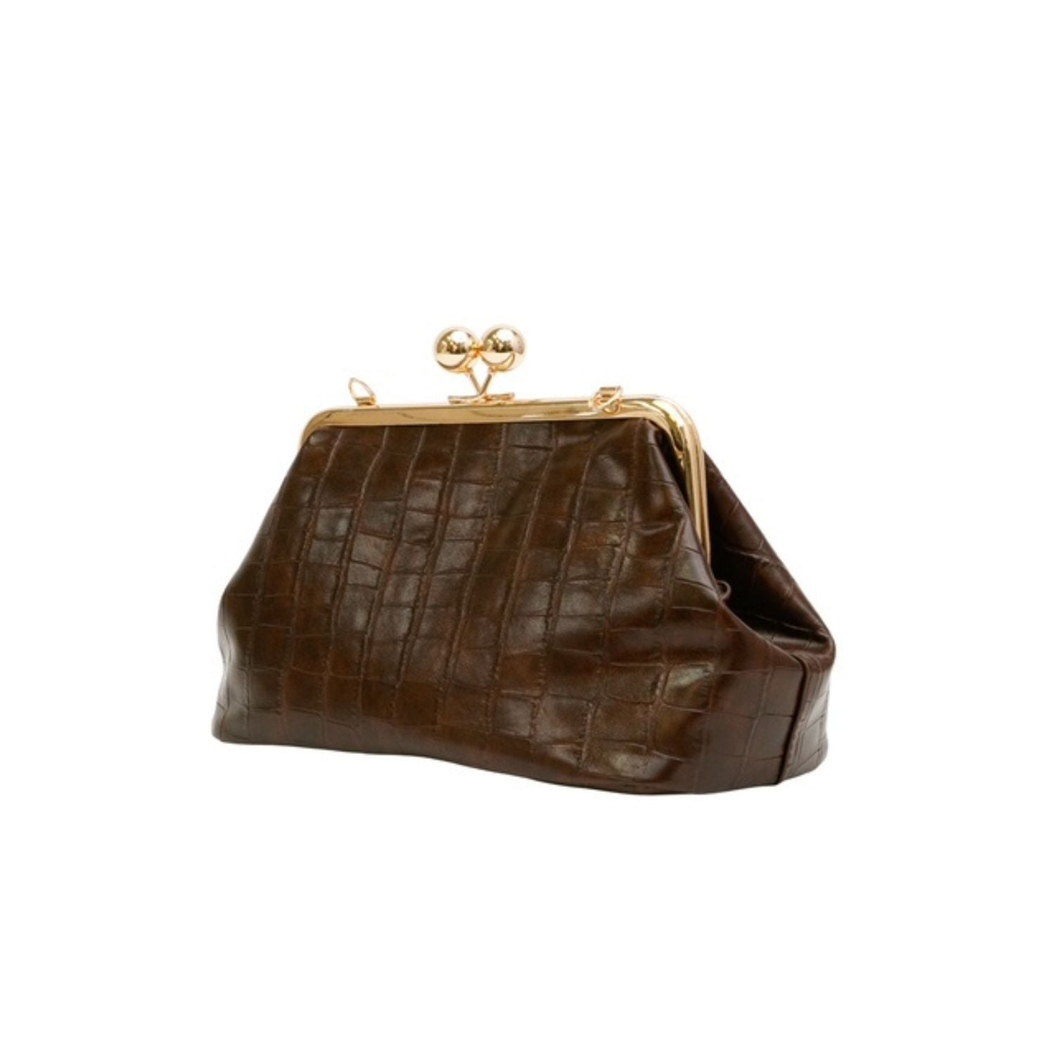 Elongated Croc Clutch-AK1362-AlexaKoi