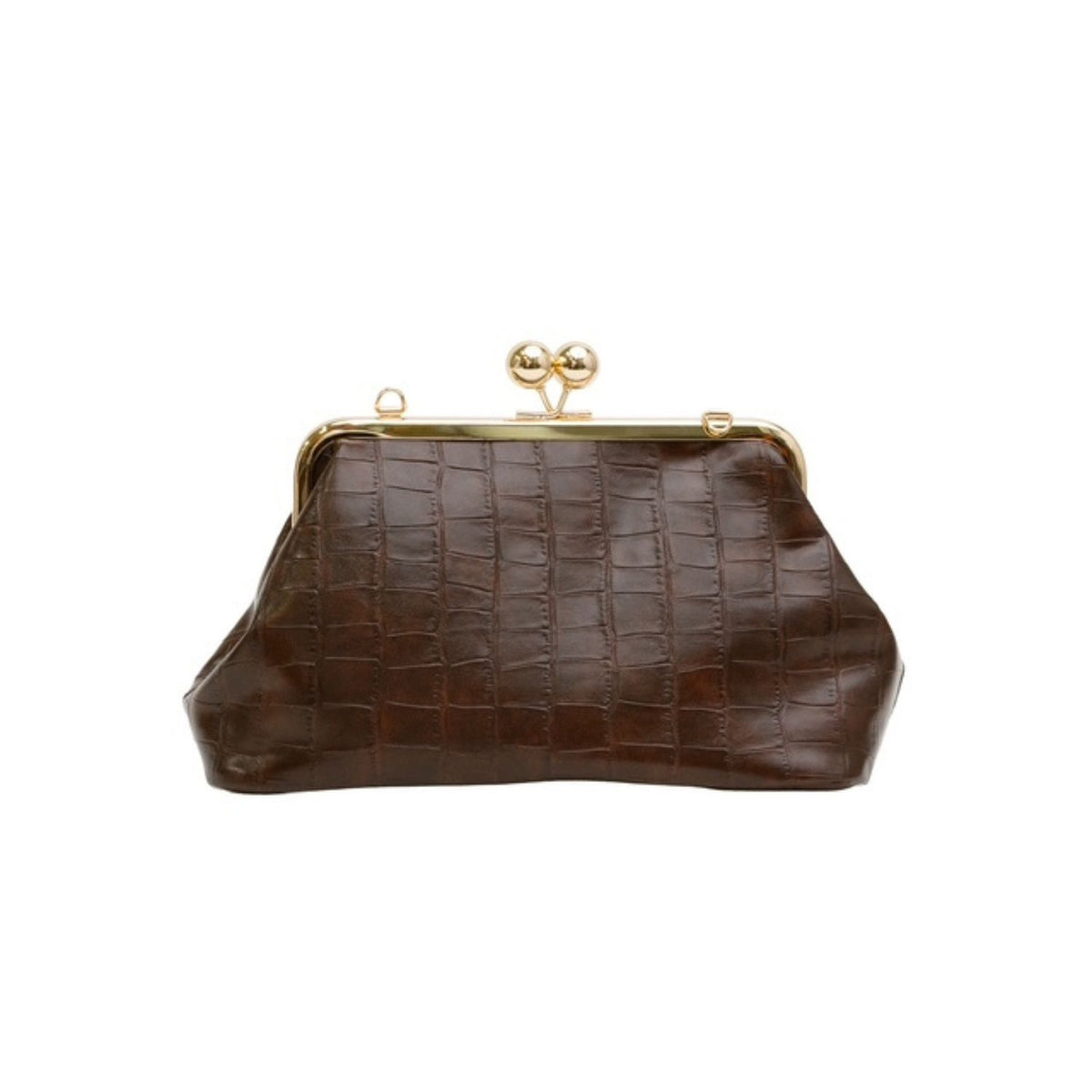 Elongated Croc Clutch-AK1362-AlexaKoi