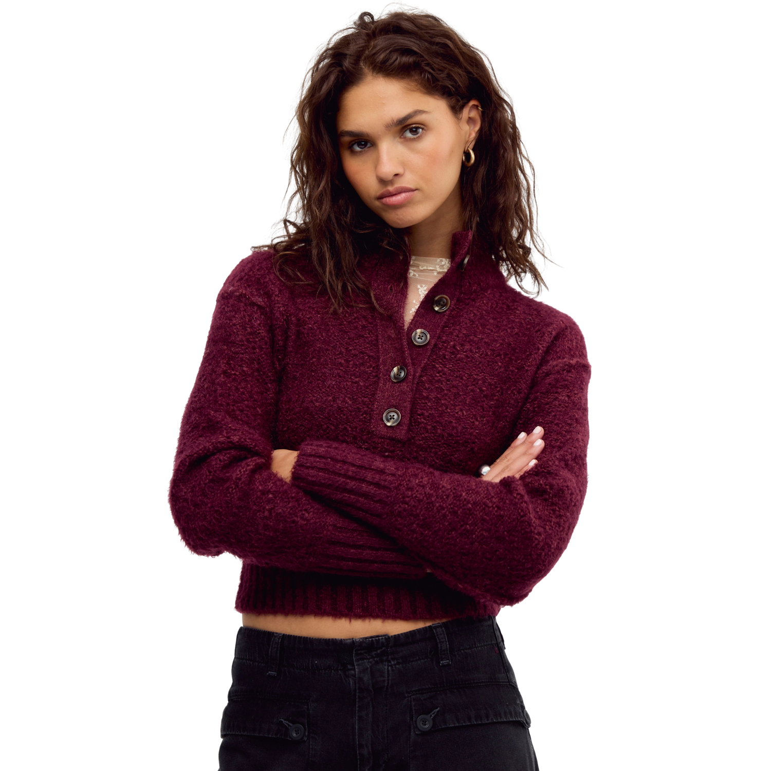 Free People Tucked Henley Pullover-Free People-FP-OB2672191-5760