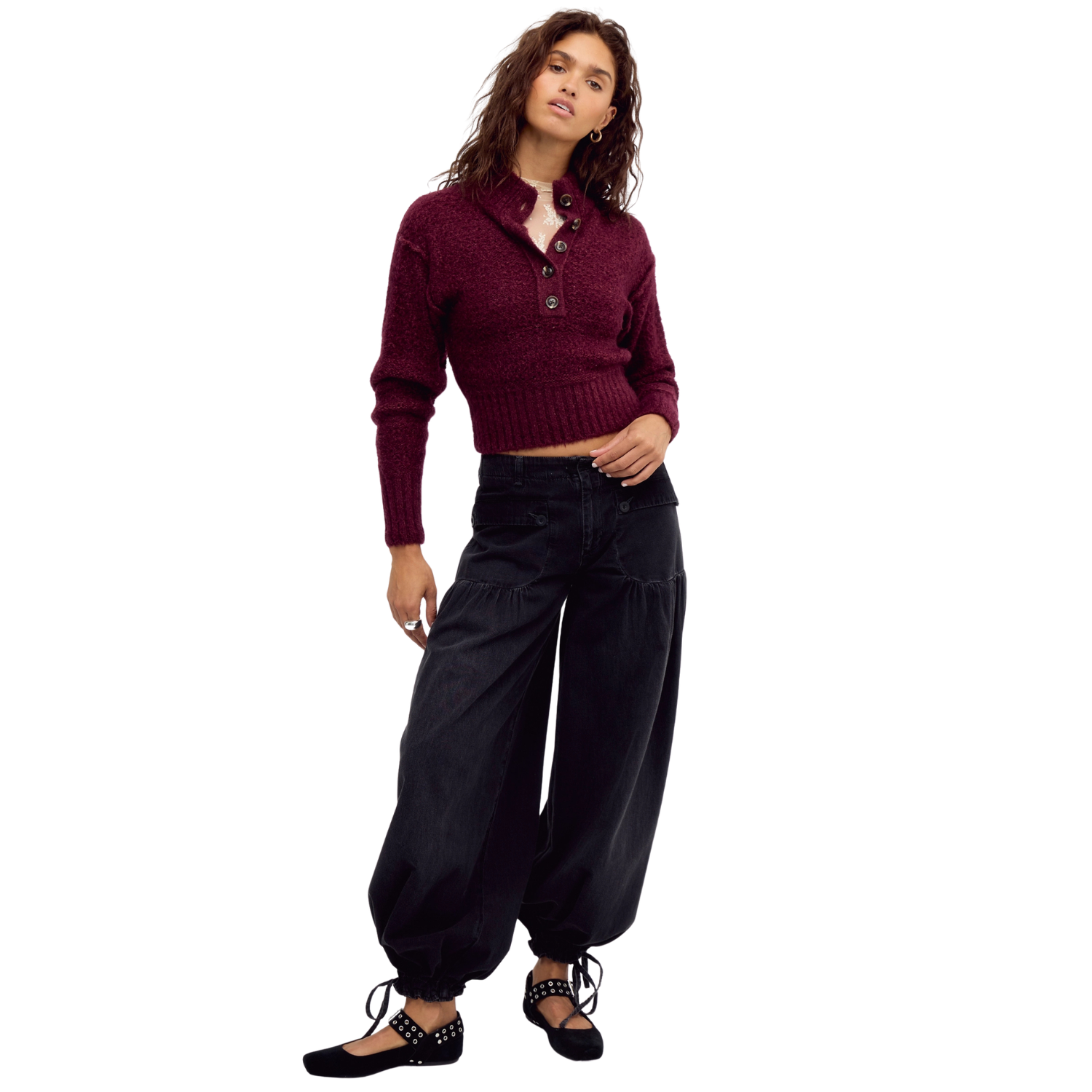 Free People Tucked Henley Pullover-Free People-FP-OB2672191-5760