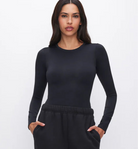 Good American Scuba crew bodysuit black
