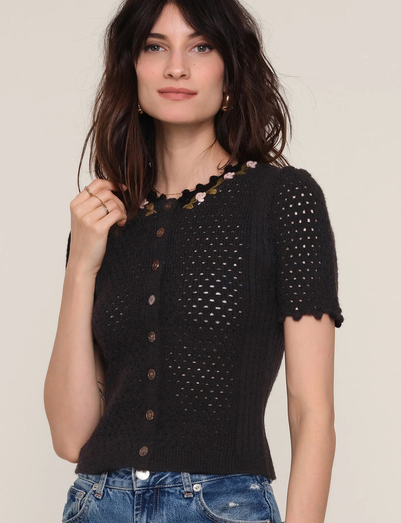 heartloom carraway cardigan black