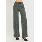 High-Rise Wide-Leg Slant Pocket Pants featuring a flattering high-rise waist, relaxed full-length wide-leg silhouette, and functional slant pockets for a polished, modern look.