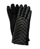 women’s gloves, quilted gloves, chevron gloves, winter accessories, cold weather gloves, chic gloves, cozy winter style, Whim accessories, stylish gloves, trendy gloves