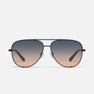 Quay High Key Extra Large Black Smoke Coral. Keep it High Key with these bestselling aviators designed to flatter every face shape and size. This fan fave features a flat, oversized lens that perfectly balances weight and durability.