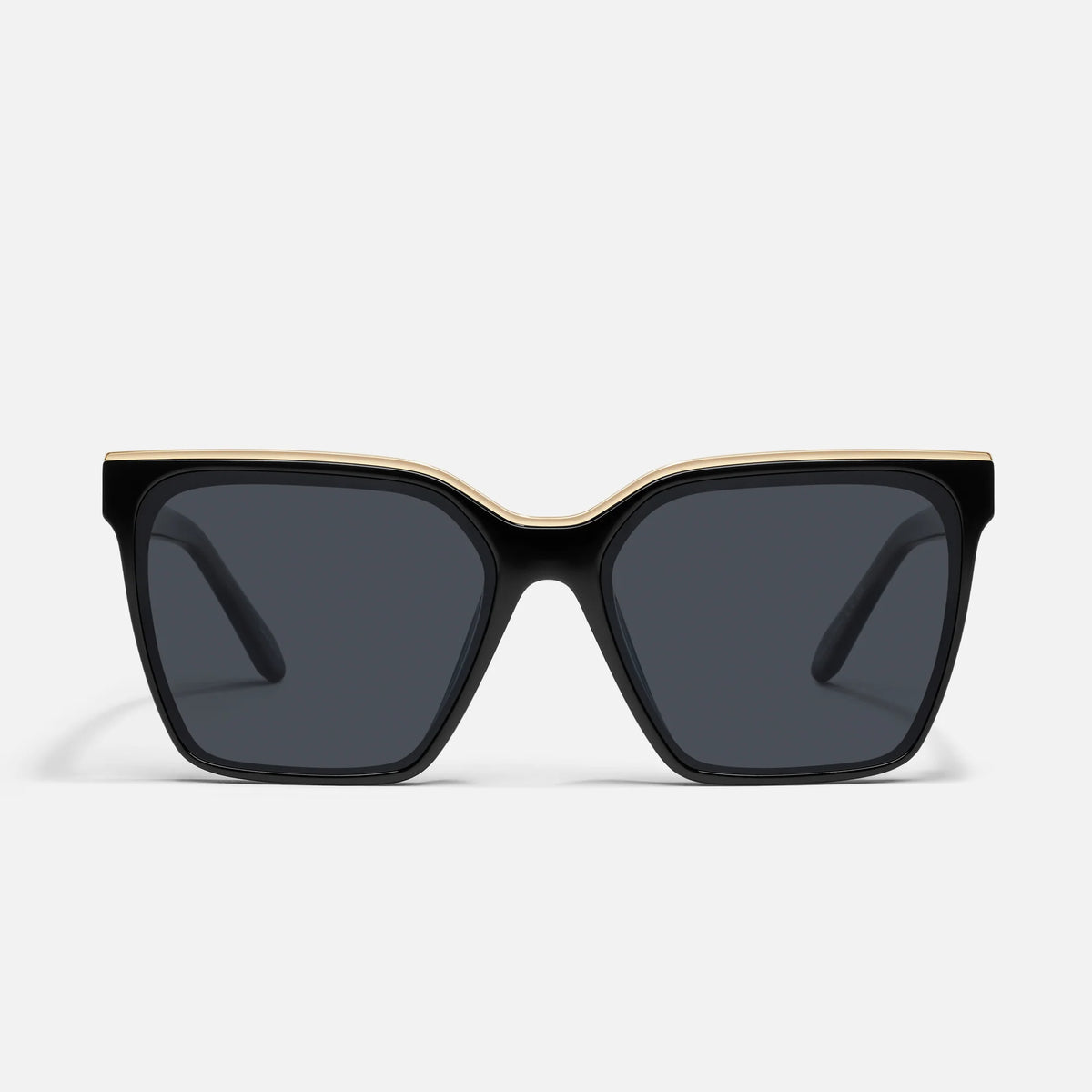 Quay Black Square Sunglasses with Gradient Lenses 46-007691_f.jpg main image 4
