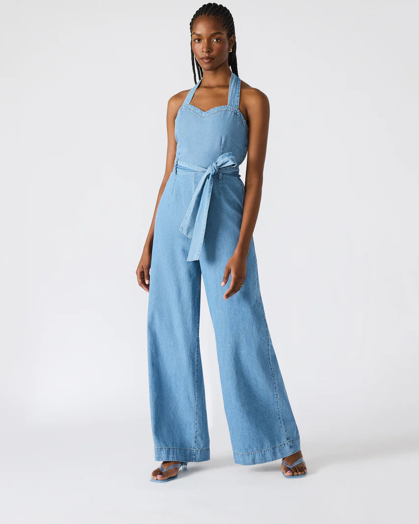 andmary ♡Nicola ribbon denim allinone Andmary Nicola Ribbon Denim All-in-one