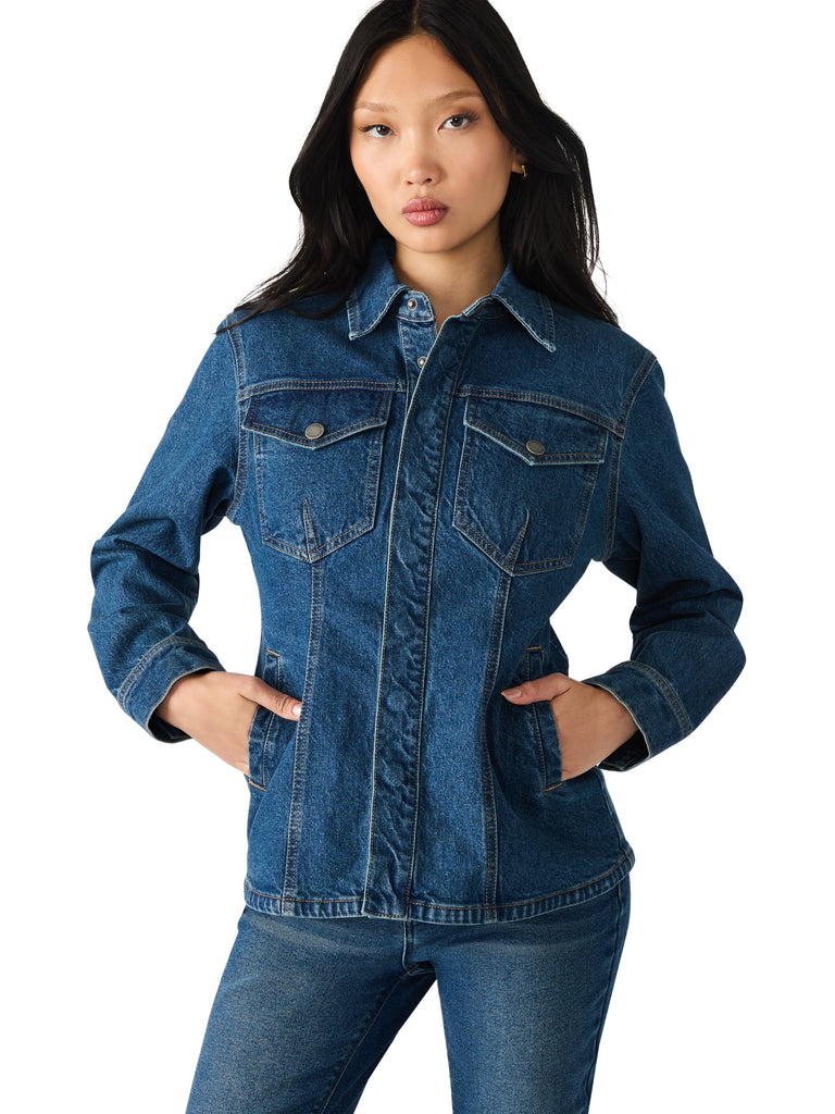 Steve Madden Parc Jacket in Midnight Blue