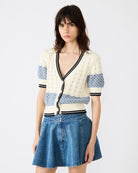 pointelle cardigan, short sleeve cardigan, knit cardigan top, women’s pointelle top, lightweight knit cardigan, spring cardigan women, short sleeve knit top, open knit cardigan, boutique knit top, women’s cardigan top