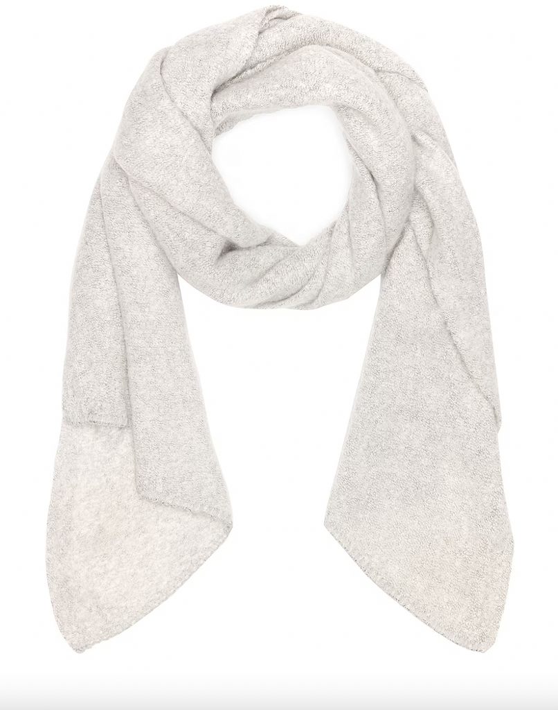 Free People Rangeley Scarf Barely Grey. This textured bouclé scarf bundles you up in a fashion-forward look finished with blanket-stitched edges, sure to keep you warm this winter.