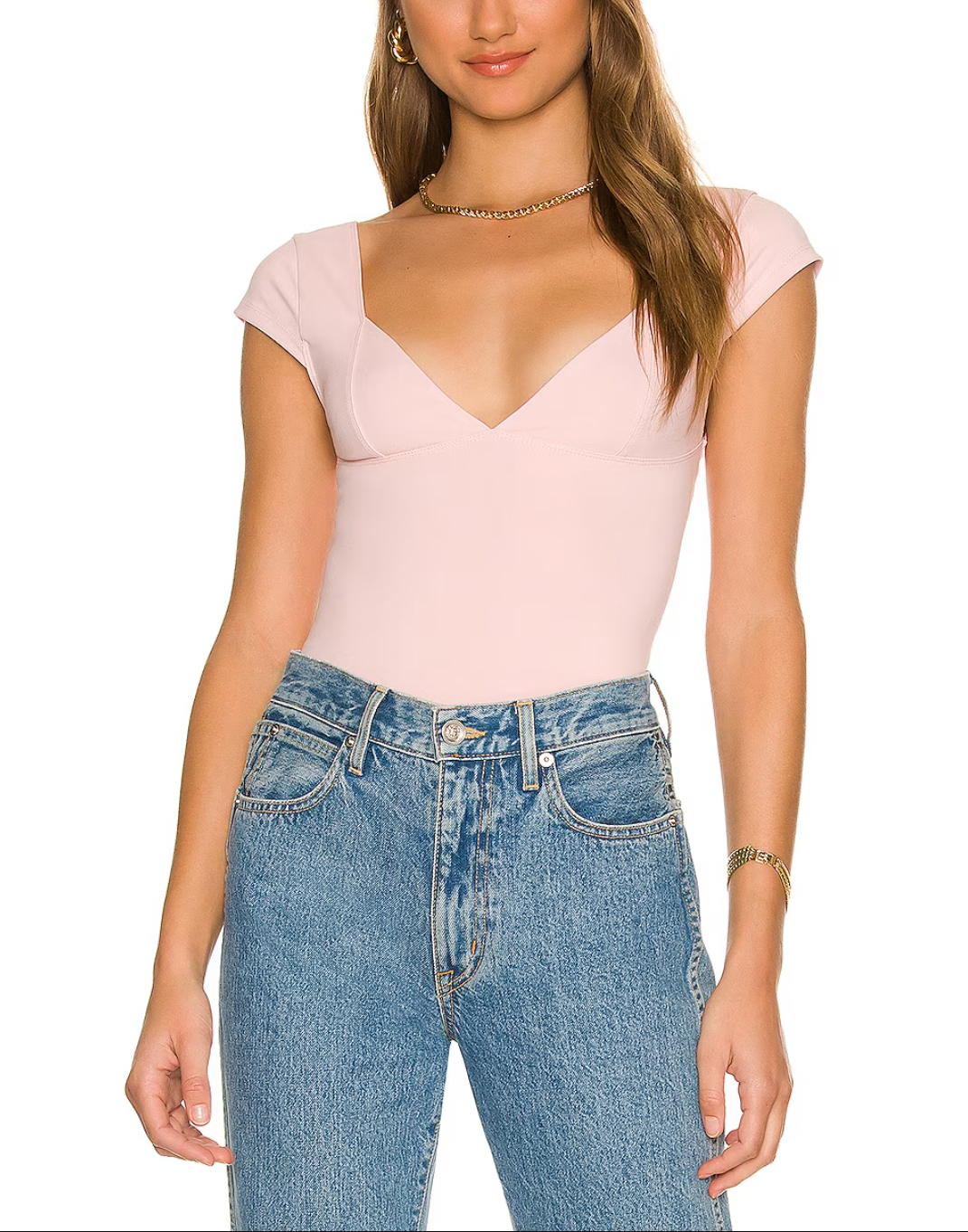 Free People Duo Corset Cami Ballet. One part bra, one part cami, this corset-inspired style features a deep sweetheart neckline with capped sleeves and seamed cup design, featured in an innovative, sculpting duo fabric that enhances your natural shape with a compressive (never constricting!) mesh underlayer.