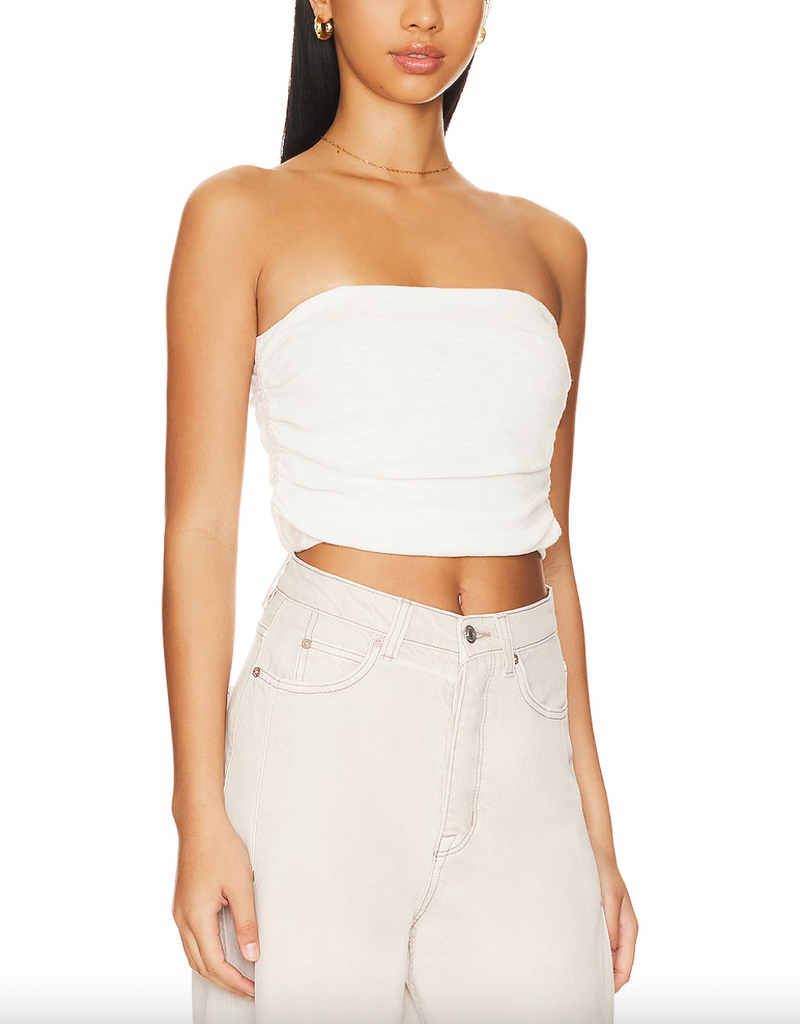 Free People Boulevard Tube White. Timeless in a tube silhouette, this classic top is a true staple in any wardrobe, throw it on with jeans or shorts for an effortlessly cute look.