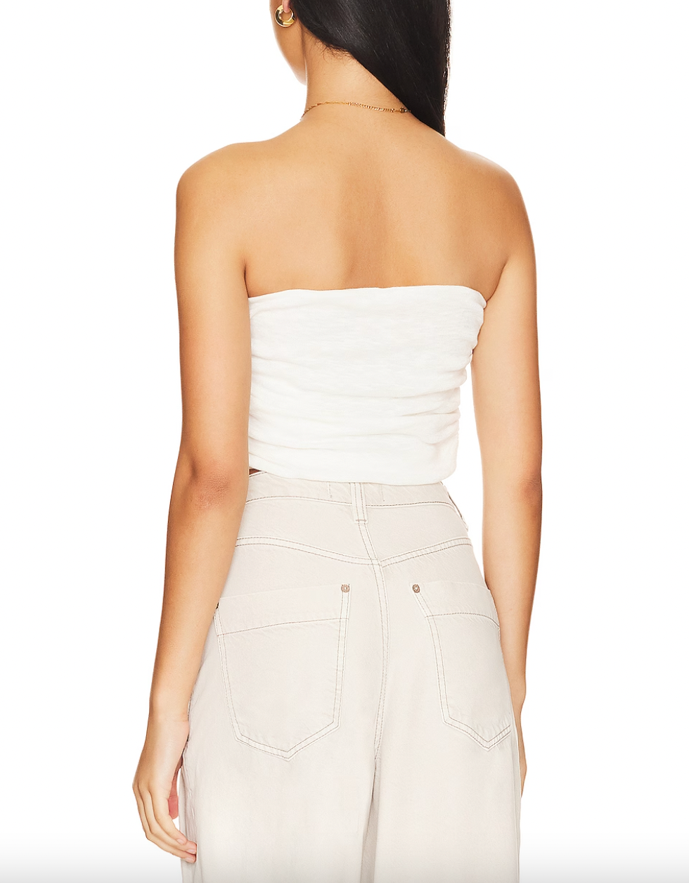 Free People Boulevard Tube White. Timeless in a tube silhouette, this classic top is a true staple in any wardrobe, throw it on with jeans or shorts for an effortlessly cute look.