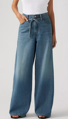 levis xl wide leg jeans in stop flaxing