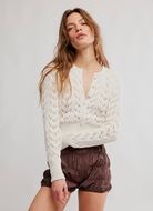 pointelle cardigan, knit cardigan, lightweight sweater, fitted cardigan, feminine knit top, button front sweater, boutique cardigan, layering sweater, everyday knitwear, chic cardigan, trendy knit top, soft knit sweater, elevated basics, womens boutique fashion, versatile sweater top, modern feminine style