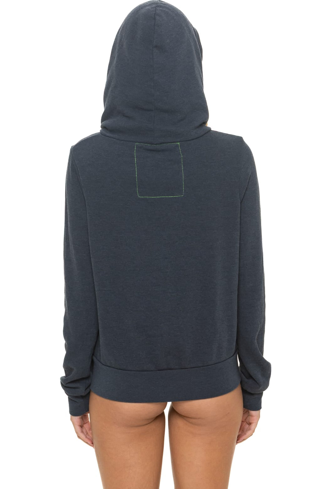 Aviator Nation 5 Stripe Zip Hoodie in Charcoal