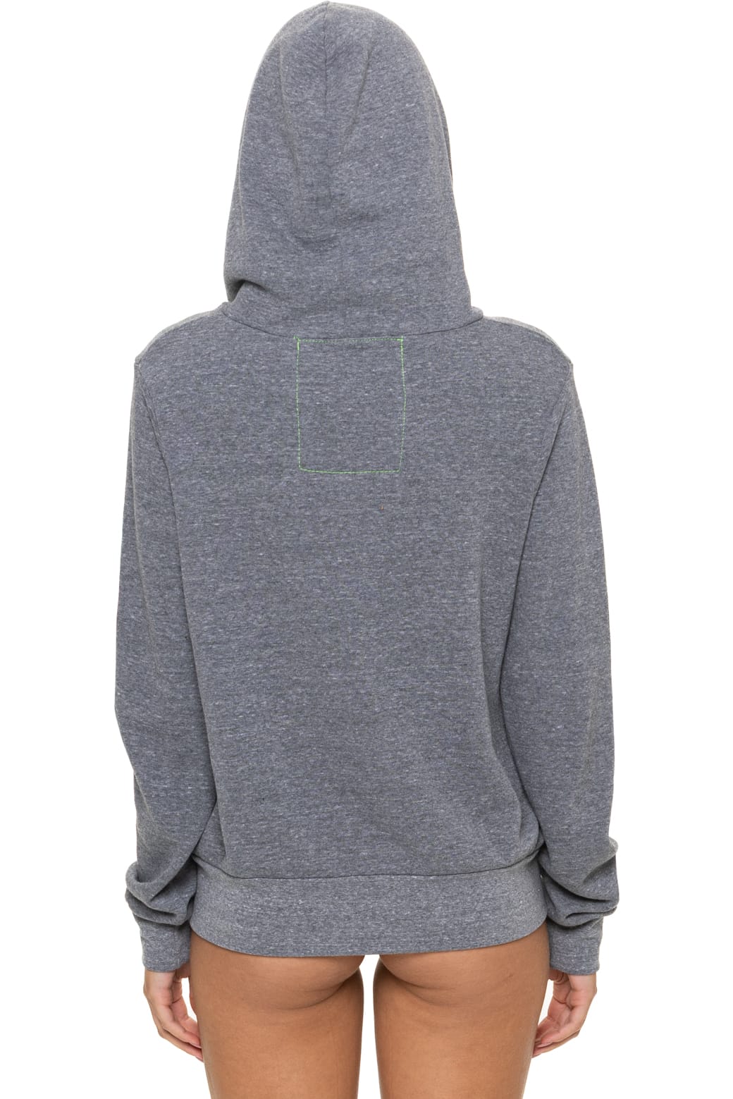 Aviator Nation 5 Stripe Zip Hoodie in Heather Grey
