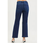 Tummy Control Mid-Rise Ankle Straight Jeans featuring a flattering tummy-control waist, streamlined straight-leg silhouette, and versatile ankle-length design.