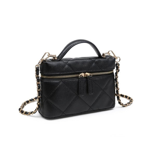 Urban Expressions Snow Crossbody Bag in Black, side view