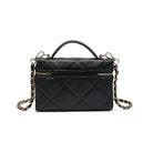 Urban Expressions Snow Crossbody Bag in Black, back view