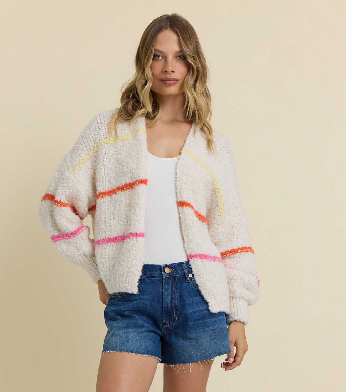 women's cardigan sweater, cozy knit cardigan, open front cardigan, casual knit sweater, relaxed fit cardigan, boutique cardigan sweater, soft knit sweater, lightweight layering sweater, everyday cardigan sweater, casual women's cardigan, textured knit cardigan, comfortable layering sweater