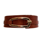 Wide Belt With Gold Buckle-BT281-AlexaKoi