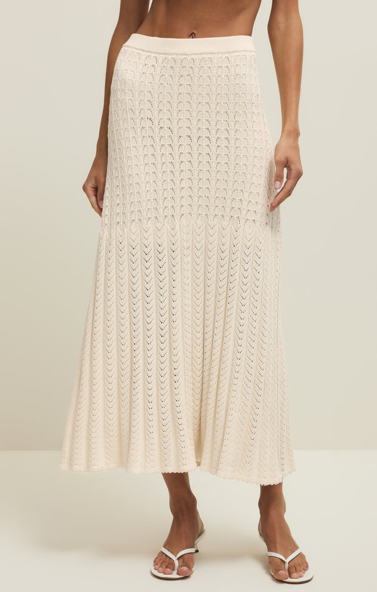 women knit midi skirt, crochet style midi skirt women, textured knit skirt, feminine summer skirt women, flowy midi skirt outfit, vacation ready midi skirt, elevated casual skirt women, effortless resort style outfit, breathable knit skirt women, modern boho midi skirt