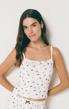 z supply holly print camisole with buttons