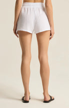 Z Supply Sunny Gauze Shorts White. This classic short is destined to become a fave this season, made from double gauze fabric. The drawstring, elastic waistband makes them easy to wear all day.