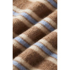 Medina Stripe Cardigan is striped button-front cardigan with crew neckline and long sleeves