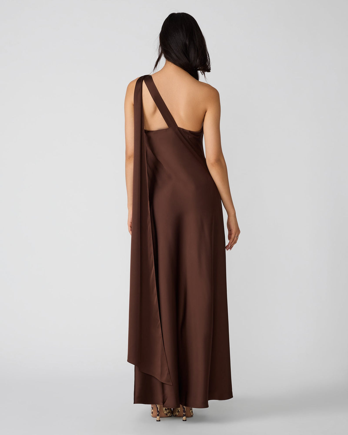 Steve Madden Aurorah Dress in Shaved Chocolate, back view