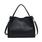 woven tote bag, oversized tote bag, woven handbag, everyday tote bag, large carryall bag, woven shoulder bag, travel tote bag, textured tote bag, chic tote handbag, modern woven bag