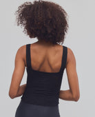 Free People Heirloom Cami in Black, back view