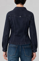 Liverpool Patch Pocket Fitted Jacket in Raven Wing, back view
