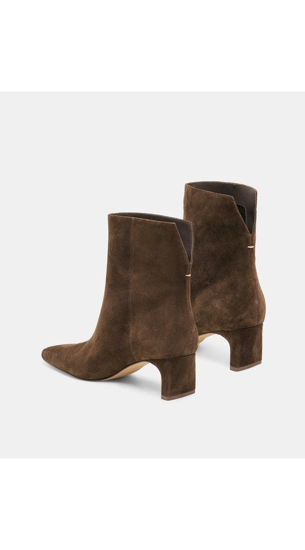 Dolce Vita Bennet Bootie in Espresso Suede, back view