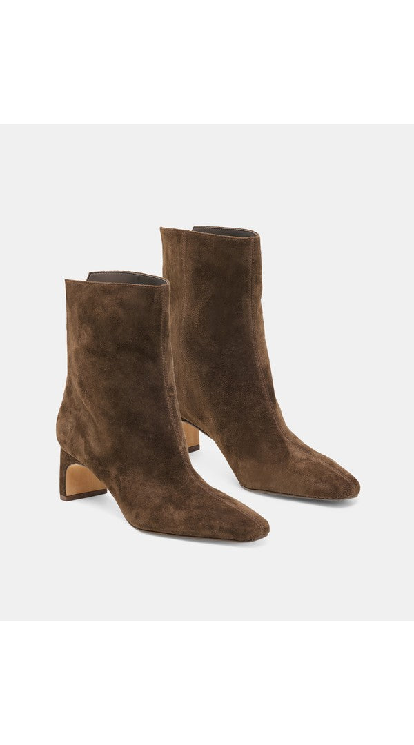 Dolce Vita Bennet Bootie in Espresso Suede, front view