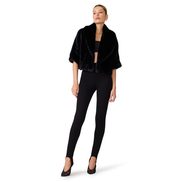 Steve Madden Hestia Coat in Black, front view