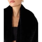 Steve Madden Hestia Coat in Black, detail view