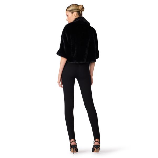 Steve Madden Hestia Coat in Black, back view