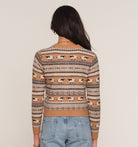 Heartloom Cole Cardi in Caramel, back view