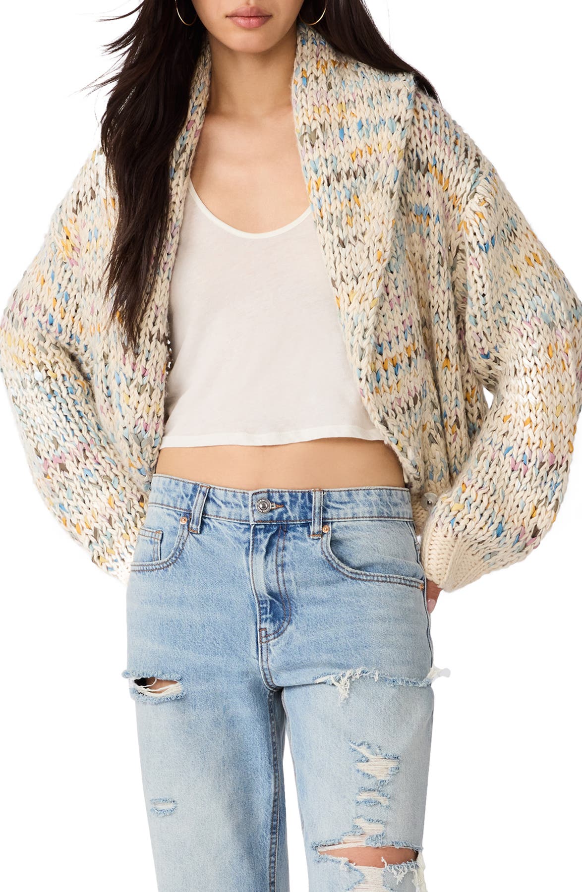 Steve Madden Enid Sweater in Multicolor, front view
