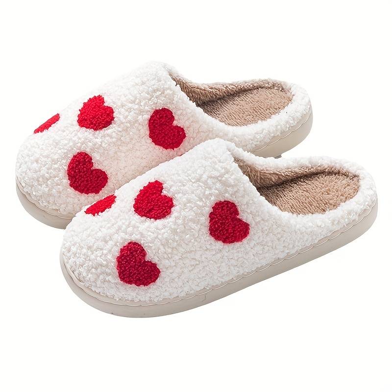Multiple Heart Slippers. These adorable heart slippers are sure to keep your feet cozy and cute this season! Featuring a comfortable slip on style and cushioned sole.