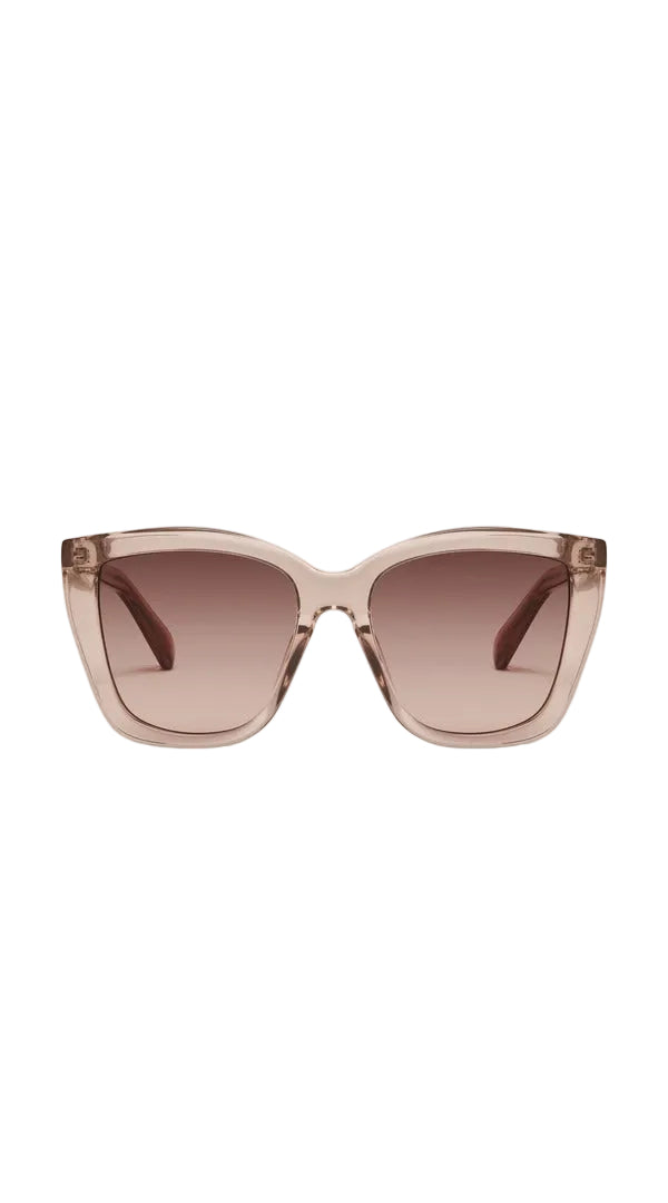 Quay See Ya Sunglasses in Natural Brown, front view